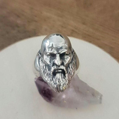 Kratos Ring Handmade 925 Sterling Silver God of War, Gothic Gamer Jewelry