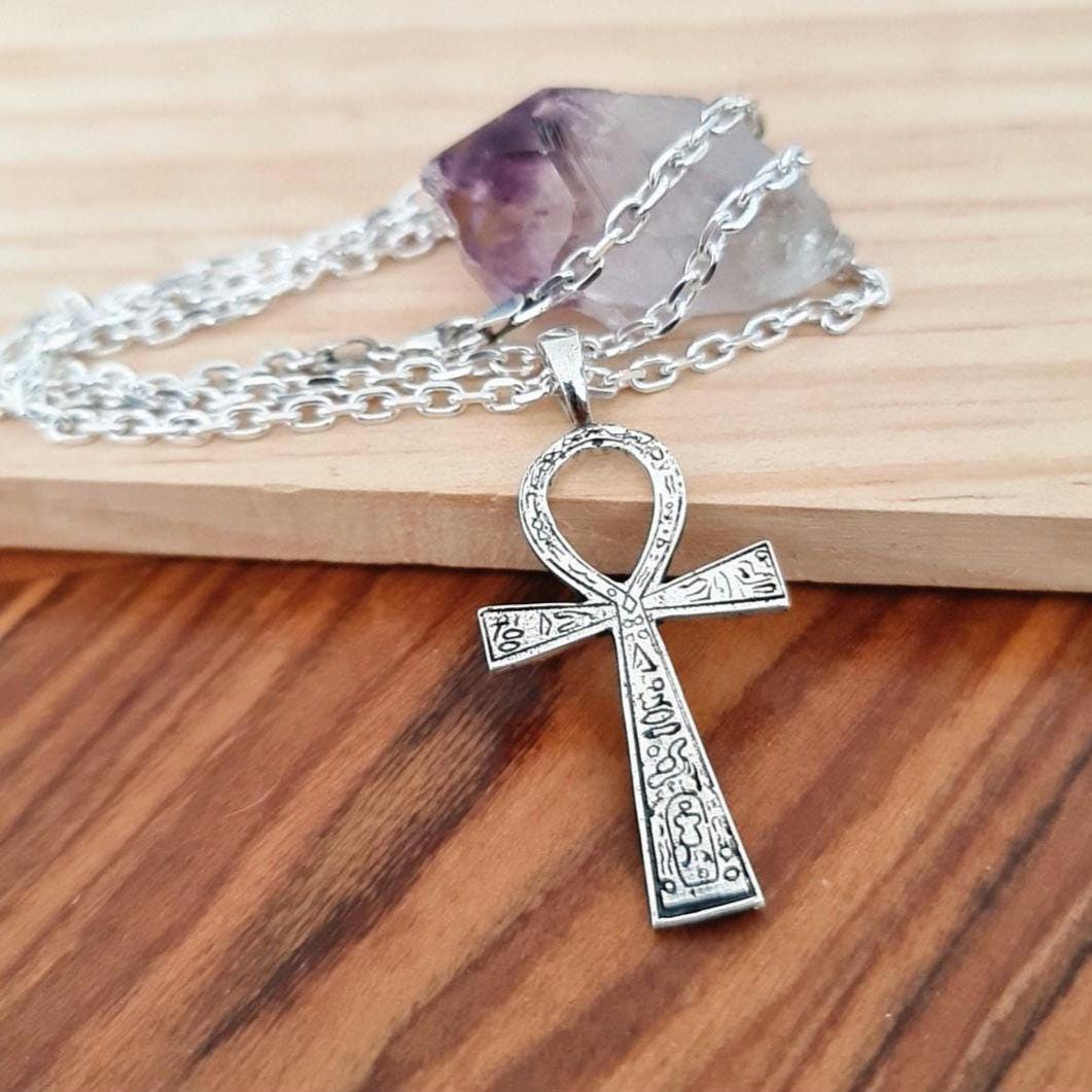 Handmade Sterling Silver Ankh Pendant: Key of Life, Ancient Egyptian Jewelry