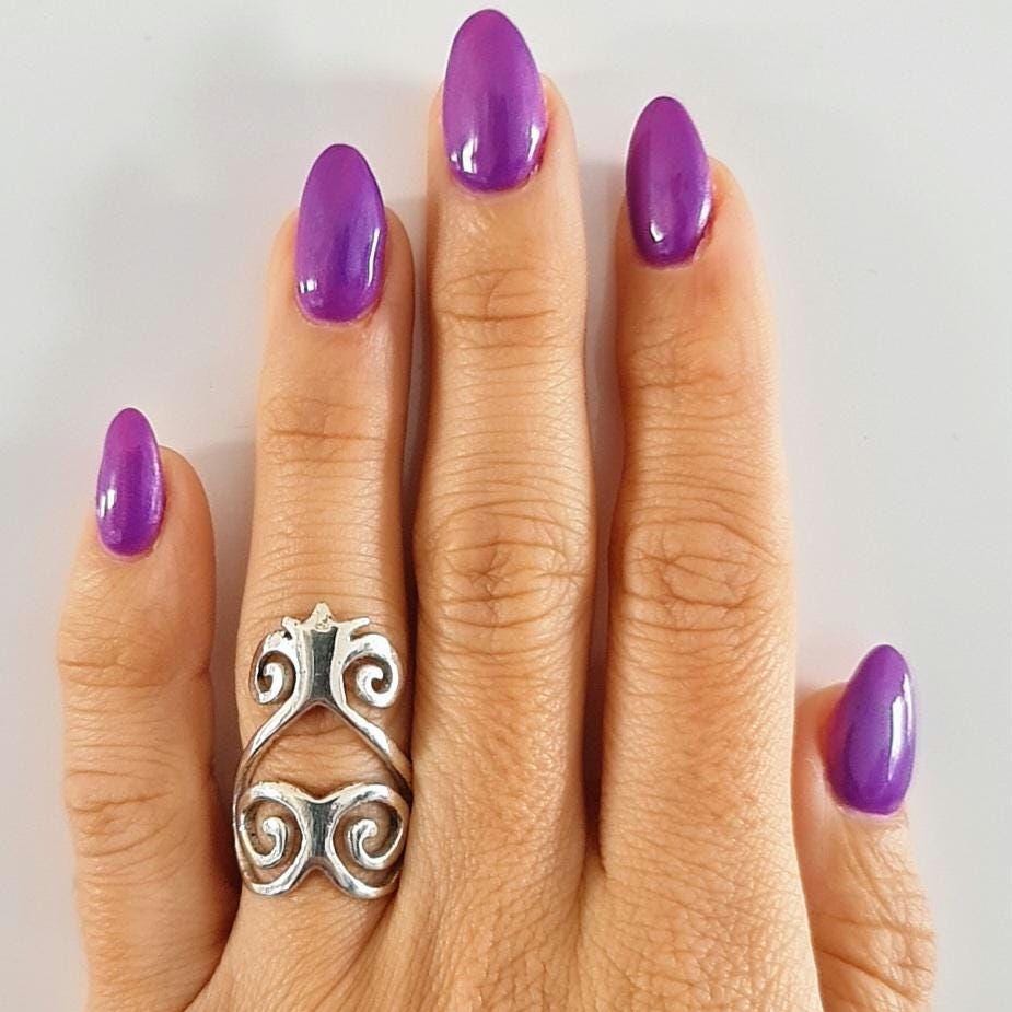 Handmade Sterling Silver Sankofa Ring: African Adinkra Jewelry