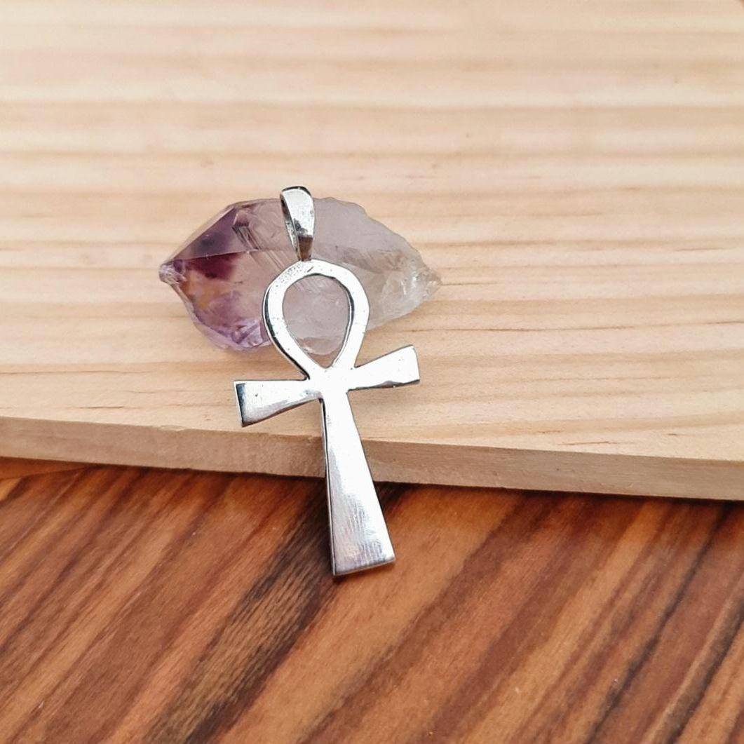 Handmade Sterling Silver Ankh Pendant: Key of Life, Ancient Egyptian Jewelry