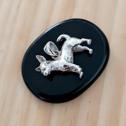 Chihuahua figurine Pendant: 925 Sterling Silver chihuahua Lover Gift