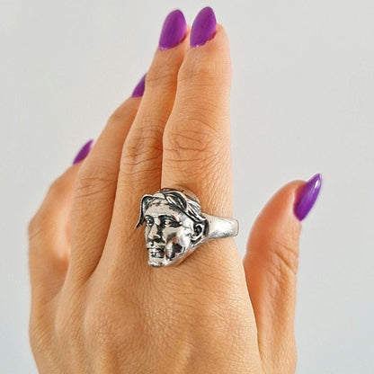 Handmade Sterling Silver iconic  Rapper Ring