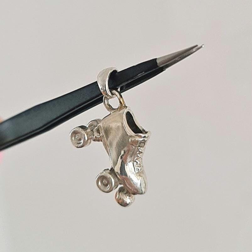 Roller Skate Pendant: Skater Jewelry Handmade Sterling Silver