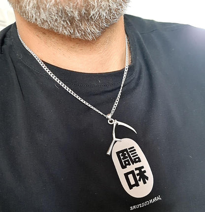 Grim Reaper Scythe Sterling Silver Pendant: Gothic Handmade Jewelry