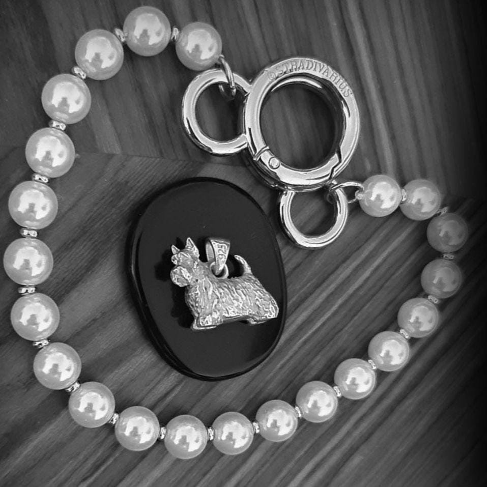 Scottish Terrier  figurine pendant- Sculpture-Realistic Scottie Model - 925 sterling silver Solid & Sturdy