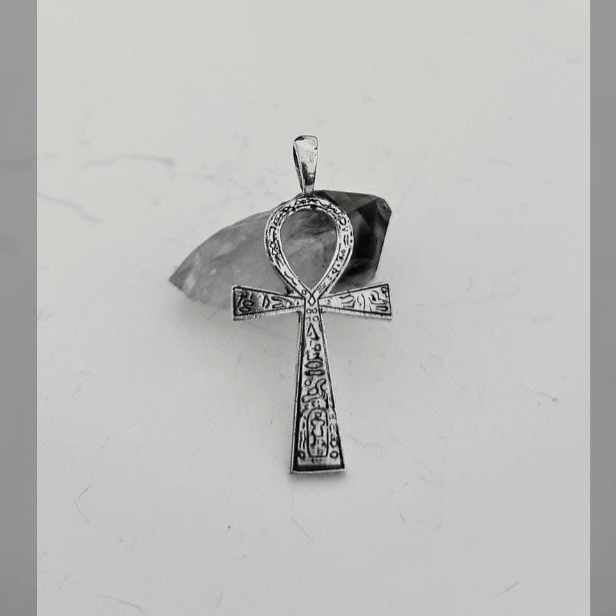 Handmade Sterling Silver Ankh Pendant: Key of Life, Ancient Egyptian Jewelry