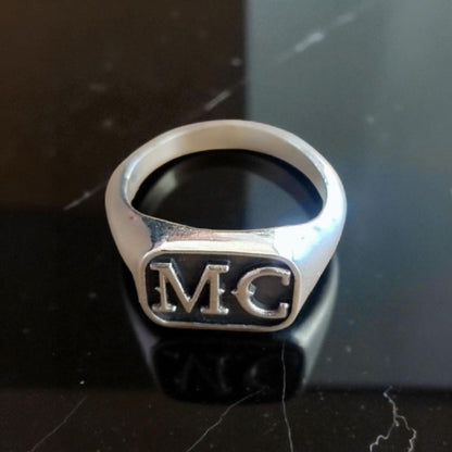Sterling Silver Biker Ring: Edgy Outlaw Motorcycle Jewelry