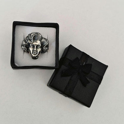 Marilyn Monroe Inspired Sterling Silver Ring: Vintage Hollywood Glamour