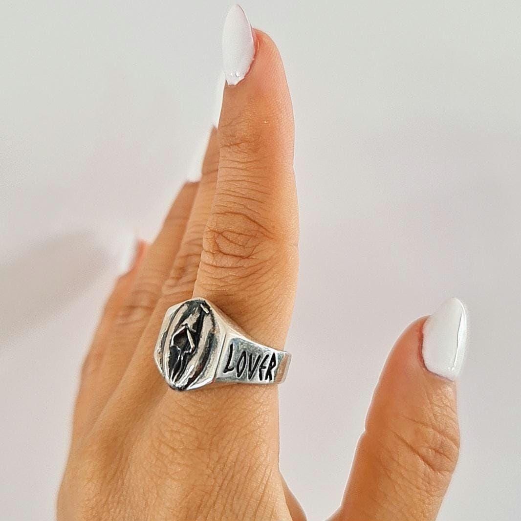 Vulva Sterling Silver "PU**Y LOVER" Ring For men and women