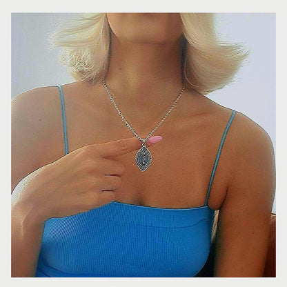 Santa Muerte with Scythe Pendant-Precious Symbol of Belief & Protection - Holy Death Sterling Silver