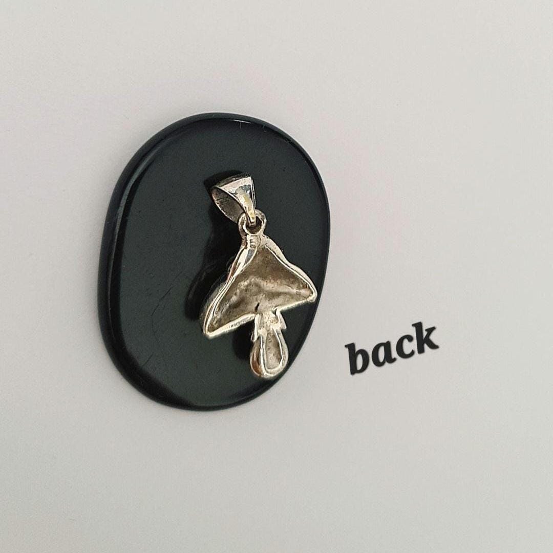 Sterling Silver Mushroom Pendant | Handmade Toadstool Jewelry | Boho Nature Charm