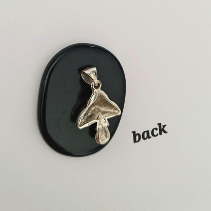 Sterling Silver Mushroom Pendant | Handmade Toadstool Jewelry | Boho Nature Charm