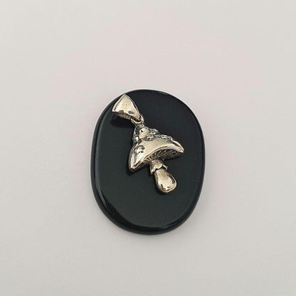 Sterling Silver Mushroom Pendant | Handmade Toadstool Jewelry | Boho Nature Charm