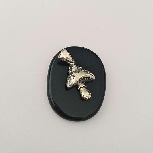 Sterling Silver Mushroom Pendant | Handmade Toadstool Jewelry | Boho Nature Charm