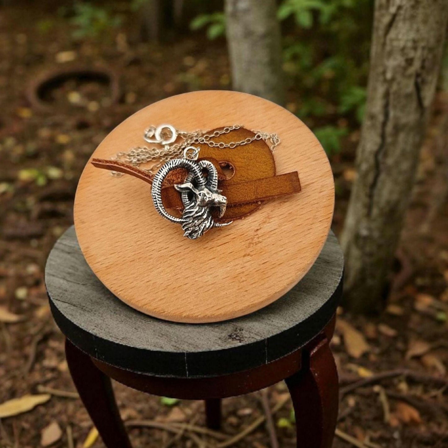 Sterling Silver Goat Necklace: Delicate Capricorn Pendant, 45cm Chain