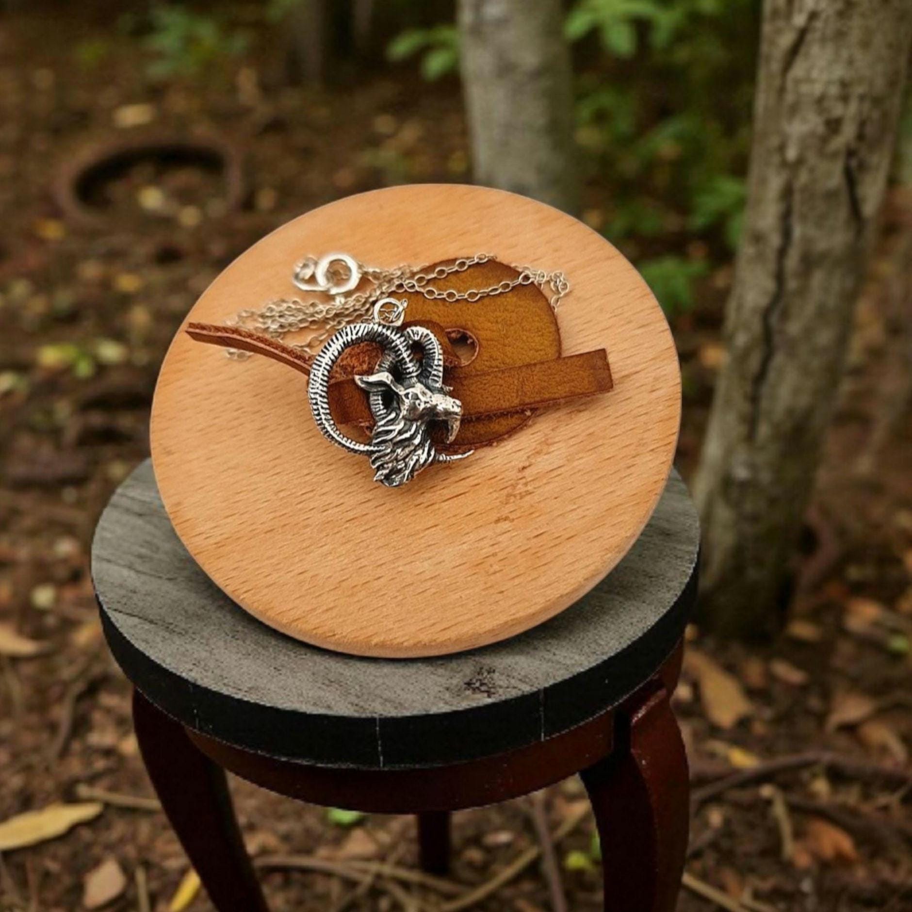 Sterling Silver Goat Necklace: Delicate Capricorn Pendant, 45cm Chain