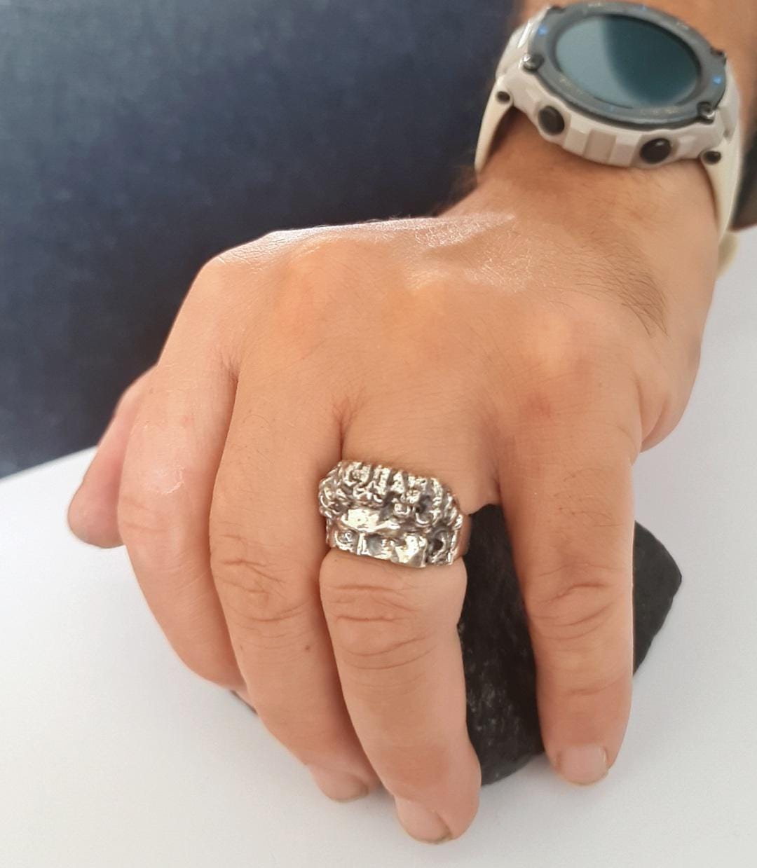 Michelangelo's David Silver Ring: Renaissance Art Sculpture