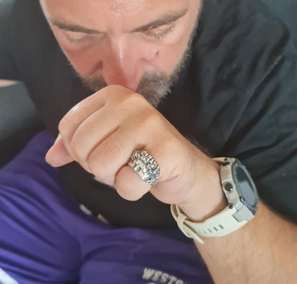 Michelangelo's David Silver Ring: Renaissance Art Sculpture