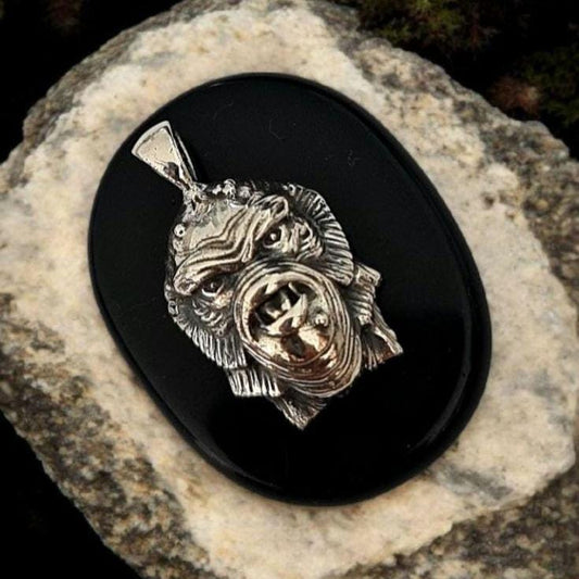 Creature from the Black Lagoon Pendant | Sterling Silver | Classic Monster Jewelry | Gothic Horror Necklace | Unique Sci-Fi Gift