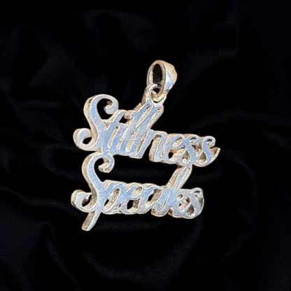 Stillness Speaks Pendant: Handmade Sterling Silver Spiritual Necklace