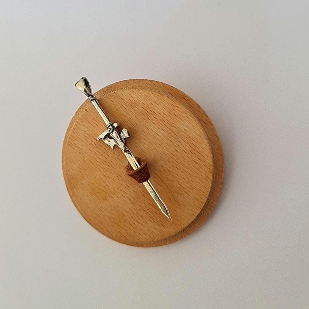 Handcrafted Sterling Silver Elucidator Sword | SAO Kirito Weapon Pendant | Anime Jewelry Gift for Fans SAO Anime