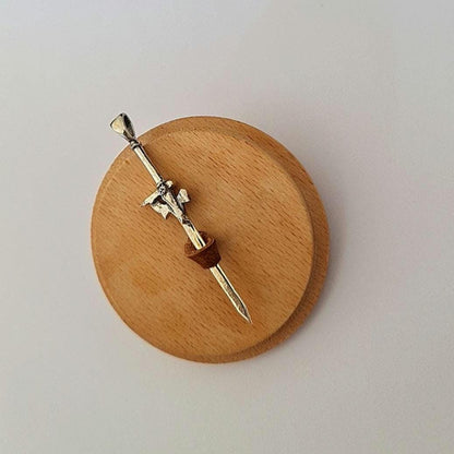 Handcrafted Sterling Silver Elucidator Sword | SAO Kirito Weapon Pendant | Anime Jewelry Gift for Fans SAO Anime